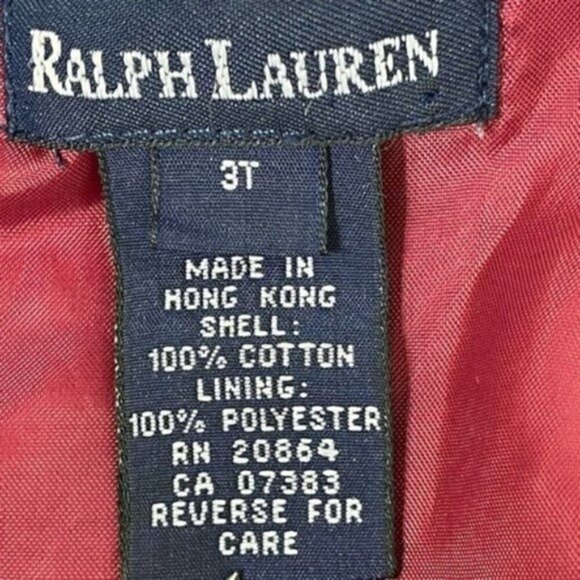 RALPH Lauren floral corduroy sleeveless dress size 3T - Picture 6 of 6